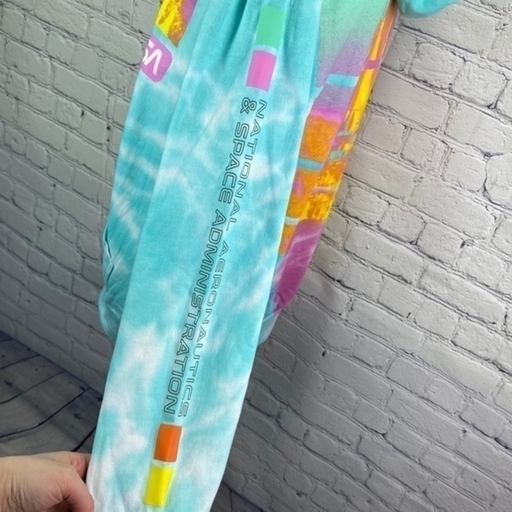 Nickelodeon Hyper Space NASA Sweatshirt Womens Size M Tie Dye Hoodie Sweatshirt - Picture 11 of 16